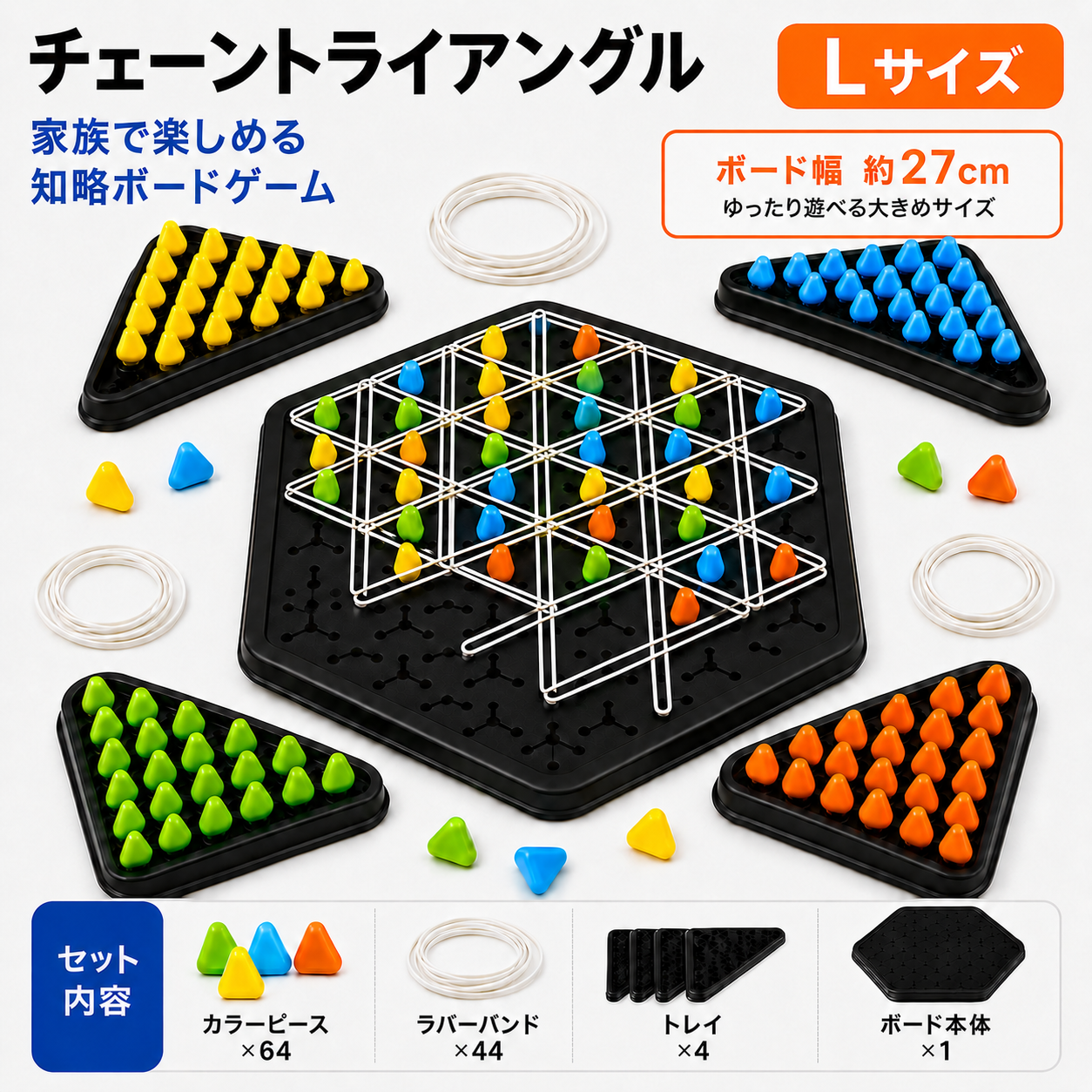 チェーントライアングル|家族で遊べる戦略性ボードゲーム
