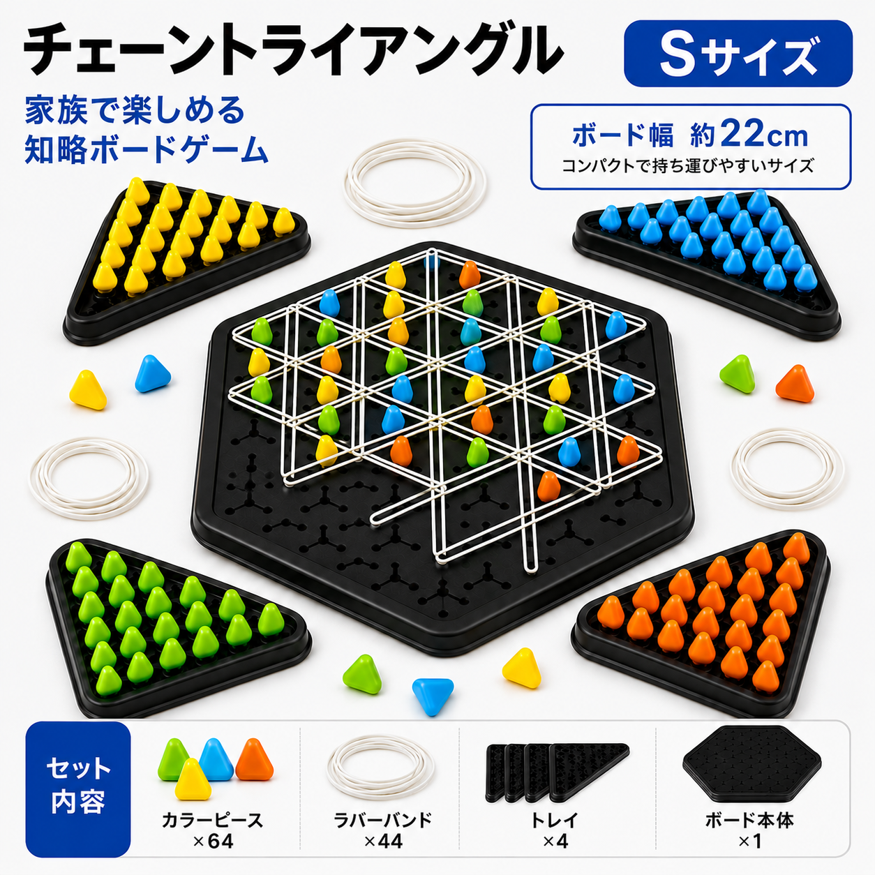 チェーントライアングル｜家族で遊べる戦略性ボードゲーム