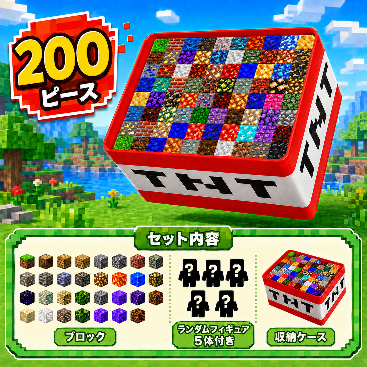 ピタッとキューブ｜手で作るドット風マグネットブロック